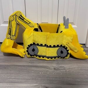 Construction Bulldozer  3-D Ride In Costume Boys Girls Plush I Want To Be...
